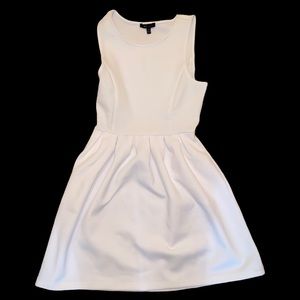 White Balloon Sleeveless Skater Dress